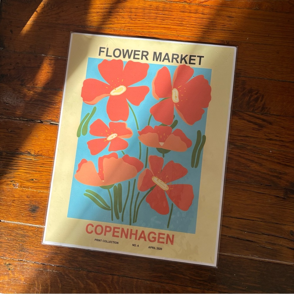 “flower market” wall art
